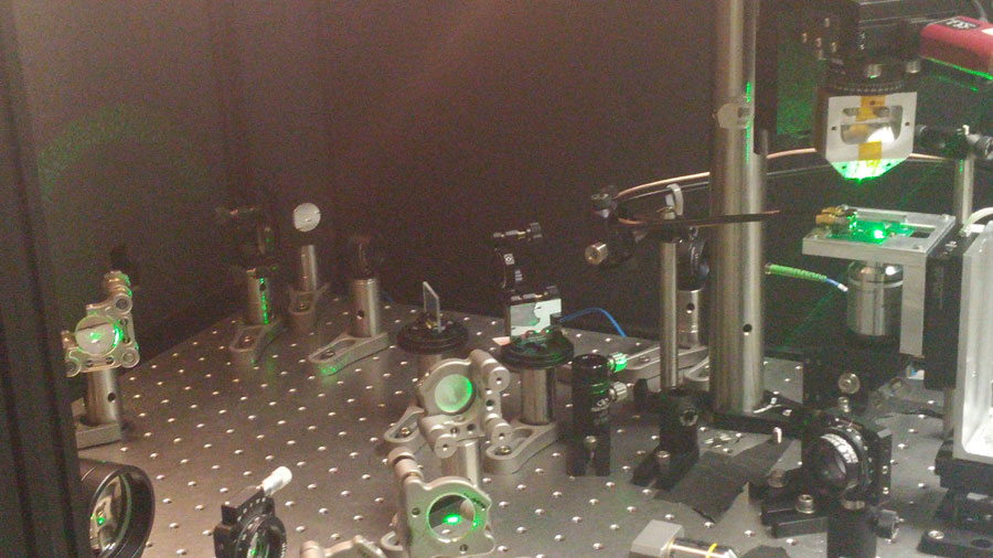 NV-diamond experimental setup CREDIT: Dima Farfurnik