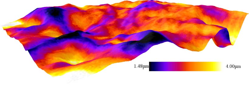 Ink topography