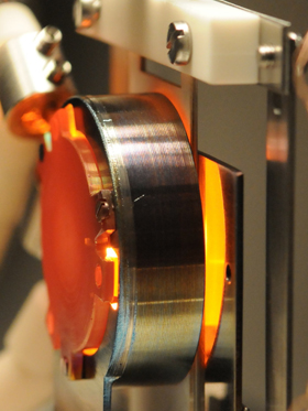 Photo of the hot test generator in action. 