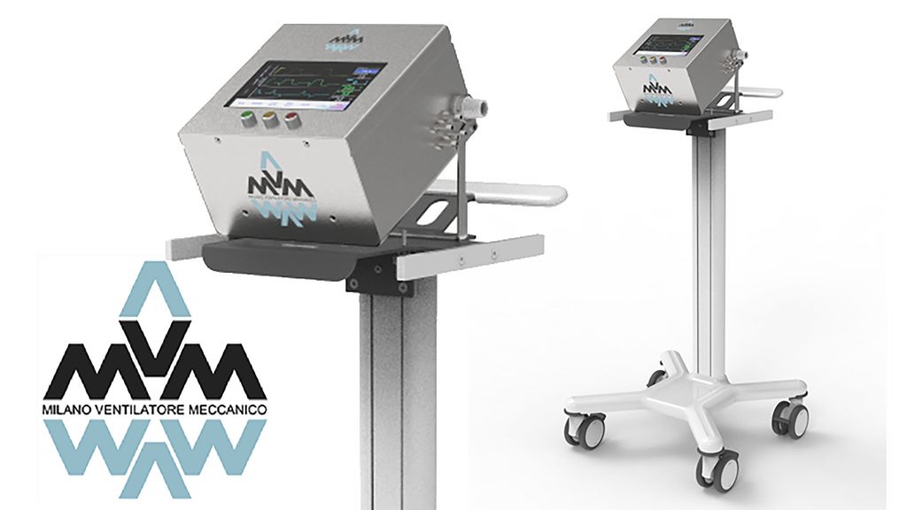 The Mechanical Ventilator Milano, developed by an international, interdisciplinary team, is inexpensive and simple to manufacture, and has received authorization from U.S. and Canadian agencies. CREDIT: MVM Collaboration