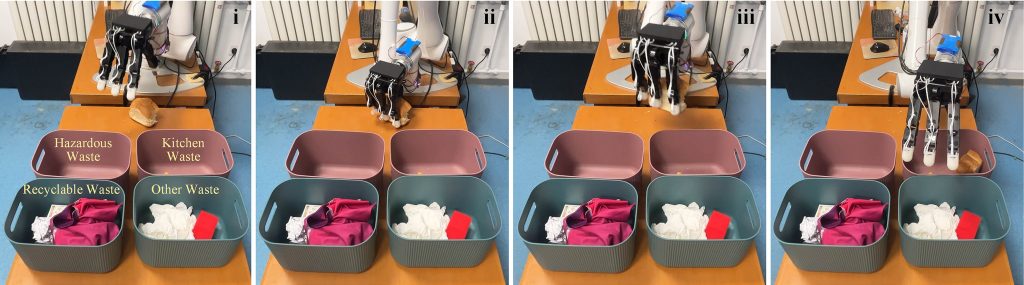 Successful garbage sorting by an intelligent robot tactile system. Credit: Qian Mao and Rong Zhu