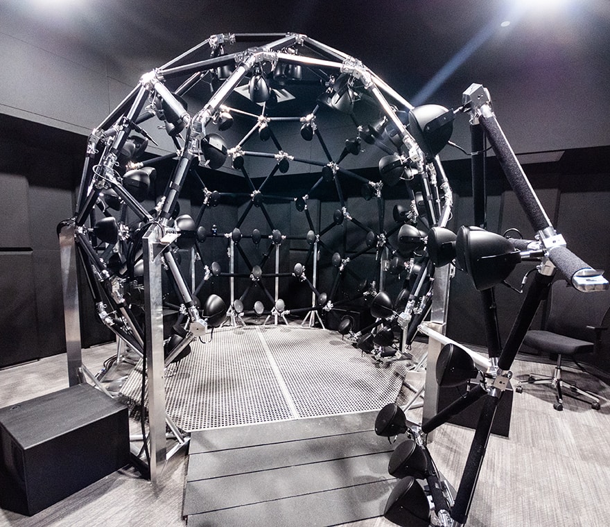 The AudioDome, a loudspeaker that can reproduce an entire surrounding acoustic field as if the listener is immersed in a real-life soundscape. Credit: sonible GmbH, Graz, Austria 